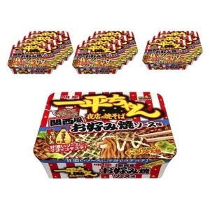 잇페이짱 야시장의 야끼소바 칸사이풍 오코노미야끼 소스 맛 122g (12개)