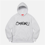 슈프림 Raised Handstyle Hooded Sweatshirt 후드티 SS2SW50-ASHGREY