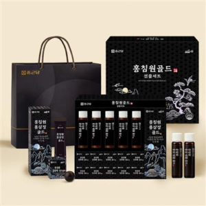 종근당 홍침원 골드 프리미엄 선물세트, 4박스 + 쇼핑백
