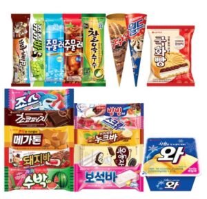 롯데웰푸드 옛날 막대 아이스크림 10종 50개