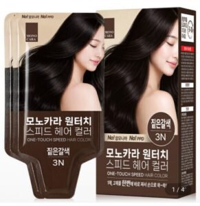 모노카라 원터치 스피드 헤어 컬러 새치염색 2개입 1박스