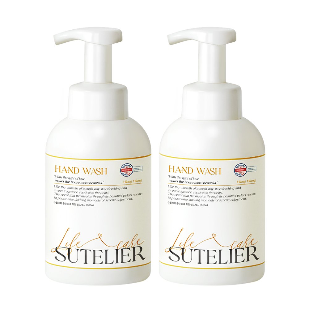 역대급특가 수뜰리에 클린 퍼퓸 포밍 핸드 워시 일랑일랑향 510ml X2개