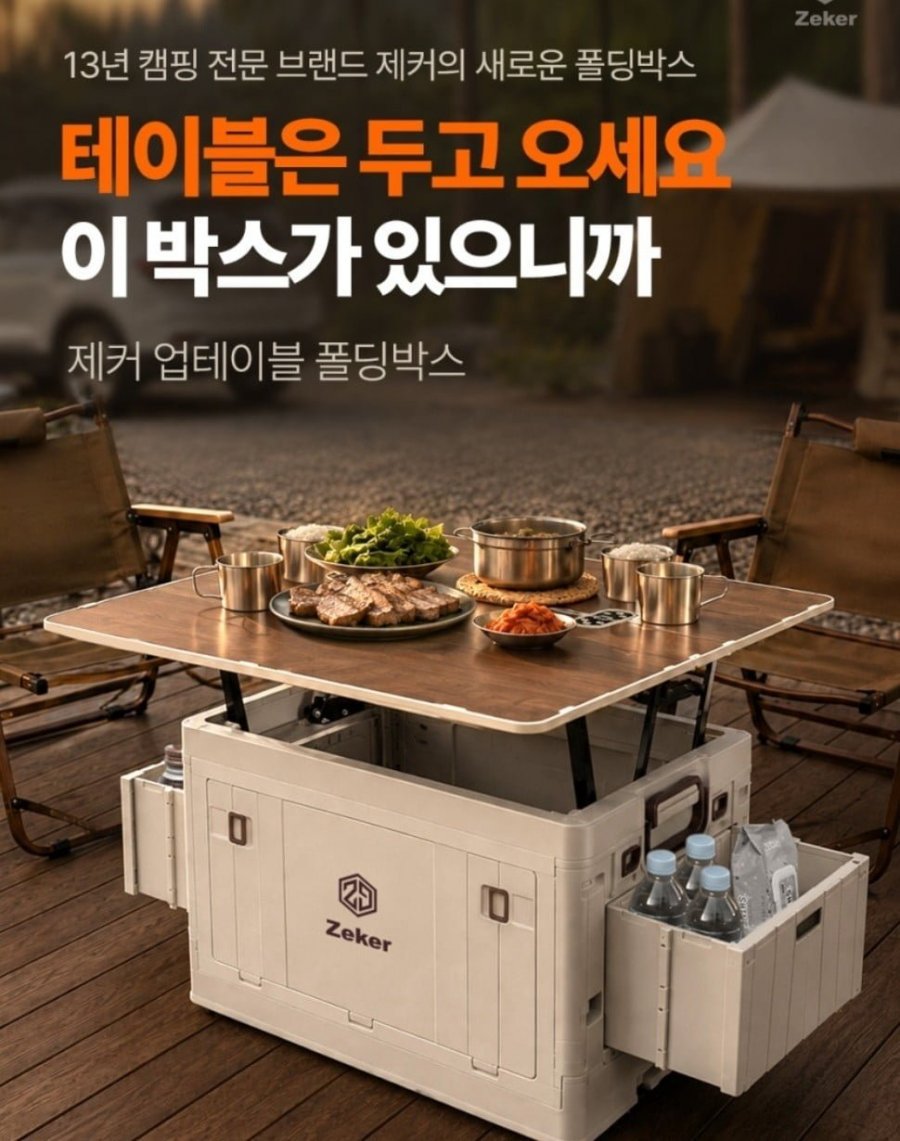 업테이블 폴딩 박스 60L