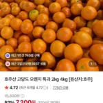 고당도 특과 오렌지 4kg