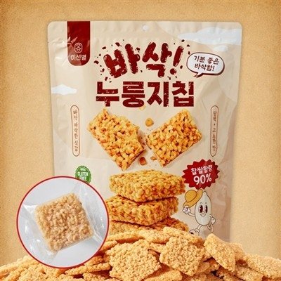 추억의 찹쌀 바삭 누룽지칩, 502g, 2팩