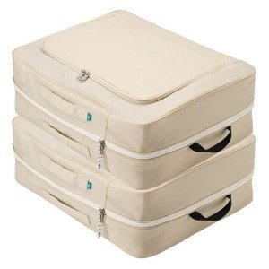 브랜든 2세대 부피순삭 의류 이불 다용도 대형 압축 파우치 2매세트 (라이트베이지) [XXL+XXL]