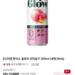 핫식스 글로우 피치살구 355ml 24캔