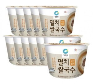 청정원 멸치 컵쌀국수 92g 12입(1박스) / 타깃 14,500원