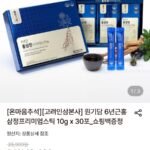 원기담 6년근홍삼정프리미엄스틱 10g x 30포+쇼핑백