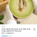 캘리포니아 직수입 고당도 허니듀 메론 2과 총3.7kg