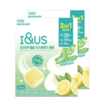 아이앤어스 3스텝 캡슐 식기세척기 타블렛 세제, 레몬향, 50개입, 500g, 2개