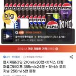펩시제로라임 210ml 30캔+핫식스 더킹 355ml 24캔