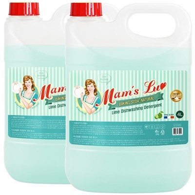 맘스럽 라임향 주방세제, 4l, 2개