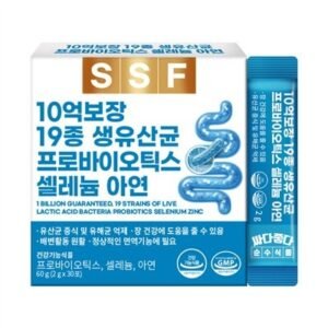 순수식품 10억보장 19종 생유산균 프로바이오틱스, 셀레늄, 아연, 30포, 1박스