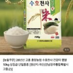 흥양농협 26년 햅쌀 수호천사미 10kg 단일품종 상등급