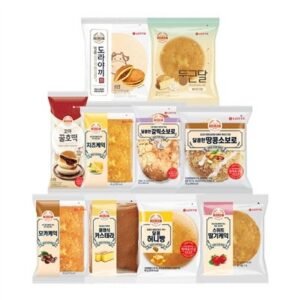 롯데웰푸드 기린빵 10종 모카 카스테라 허니 딸기 치즈 호떡 소보로 팥빵 둥근달