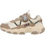 휠라키즈 키즈용 플루이드 다이얼 KD 운동화 3JM01656E (200 × 925(Beige + Brown + Brown)) [200]