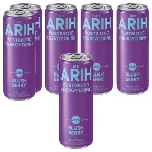 아리 포스트 바이오틱 에너지 드링크 블러시베리, 355ml (6개) (355ml x 6개)