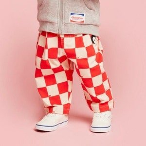 베베드피노 유아용 휴고 체크 트윌팬츠 BP33PL150 (Scarlet) [90(12M~24M)]