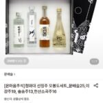 청와대 오봉도세트_문배술,이강주, 솔송주,한산소곡주 전통주 4종