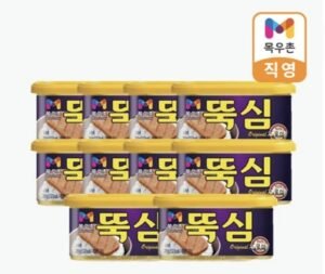 (네멤) 뚝심 200g 10캔 15,920원, 목우촌 로스구이 250g 4개