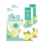 아이앤어스 3스텝 캡슐 식기세척기 타블렛 세제, 레몬향, 50개입, 500g, 2개