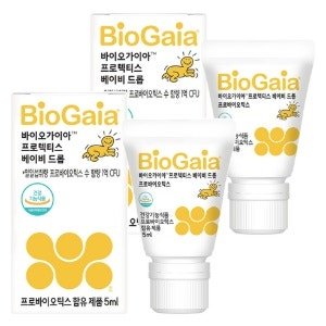 바이오가이아 프로텍티스 베이비 드롭 프로바이오틱스, 5ml (2개) (5ml × 2개)