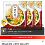 올반 정통 삼선 해물 누룽지탕 500g x 3팩