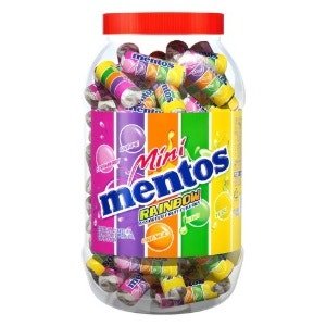 멘토스 미니 레인보우 츄잉캔디, 1kg (1개) (1kg × 1개)