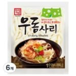 한성기업 우동사리, 200g (6개) (200g × 6개)