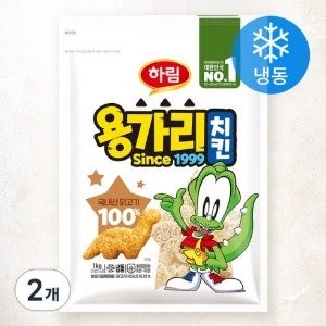 하림 용가리 치킨 (냉동), 1kg (2개) (1kg × 2개)