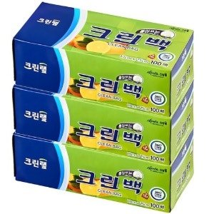 크린랩 크린백 17cm x 25cm (미니(XS) × 100개입 × 3개)