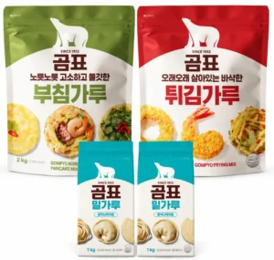 곰표 부침가루 2kg 1개 + 튀김가루 2kg 1개 + 밀가루 1kg 2개
