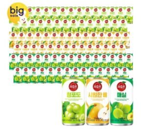 과일촌 드링크 매실+배+청포도 175ml x 90캔 (각 30캔)