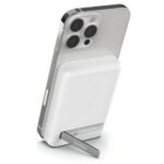 벨킨 5000mAh 맥세이프 마그네틱 무선 충전 보조배터리 + 스탠드 (화이트) (화이트 × BPD004)