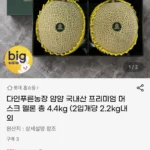 국내산 프리미엄 머스크 멜론 총4.4kg 2입 개당 2.2kg내외