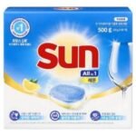 유니레버 썬 식기세척기용 타블렛 세제 레몬 50개입, 500g (1개) (500g × 1개)