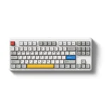 FL-ESPORTS NX87HE/108HE 유선 8K 래피드 트리거 자석축 키보드 네온 그레이, 저소음스톰축