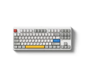 FL-ESPORTS NX87HE/108HE 유선 8K 래피드 트리거 자석축 키보드 네온 그레이, 저소음스톰축