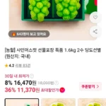18brix 샤인머스켓 특품 1.6kg 2수 선물포장