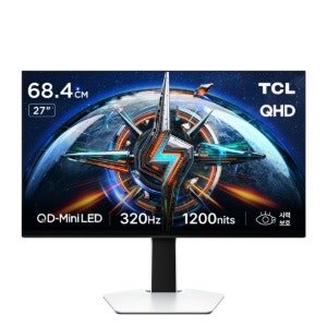 TCL QHD 320Hz QD-Mini LED HDR 1000 HFS 게이밍 모니터 (68.4cm × 27P3A Pro)
