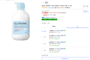 일리윤 세라마이드 아토 6.0 탑투토 바디워시 무향, 1L, 1개