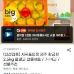 제주 황금향 로얄과 2.5kg 7~14과 선물세트
