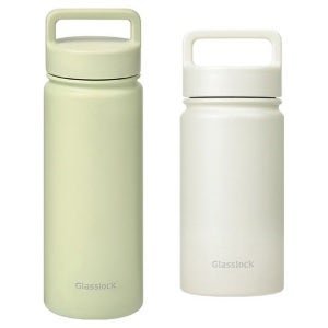 글라스락 스포티 핸들 텀블러 500ml + 350ml (500ml(페일그린) + 350ml(베이지) × 500ml × 1세트)