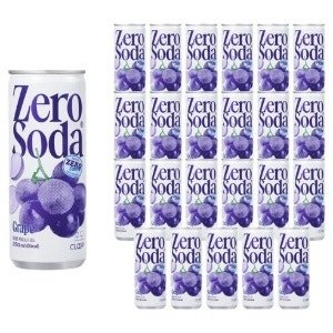 클룹 제로소다 포도, 250ml (24개) (250ml × 24개)