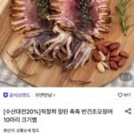 반건조오징어 10마리 1.1~1.2kg