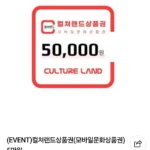 컬쳐랜드 5만원권