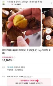 국산 군밤용 홀라당 포르단밤 칼집밤 특대 1kg