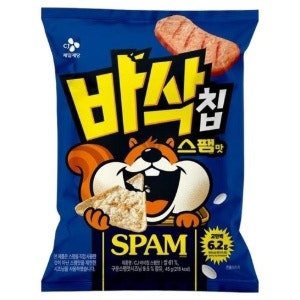 CJ 바삭칩 스팸맛 고단백 쌀과자 (45g × 1개)