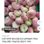 거반도 납작복숭아 700g (개당 150g이상)